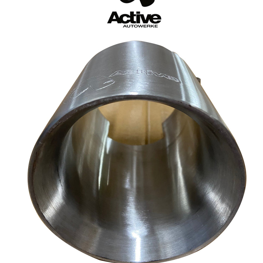 Active Autowerke 100mm Tips for Active G80 Exhaust – carbon over black chrome finish – 2021+ M3 / M4