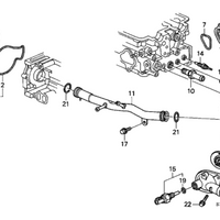 HONDA OEM WATER PUMP GASKET 19222-P13-300