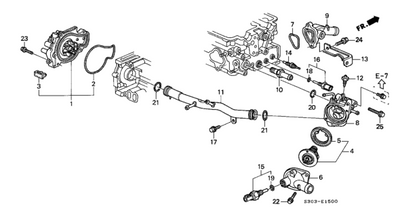 HONDA OEM WATER PUMP GASKET 19222-P13-300