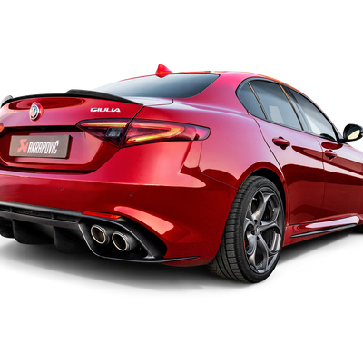 Akrapovic Evolution Link Pipe Set (Titanium) for Alfa Romeo Giulia Quadrifoglio