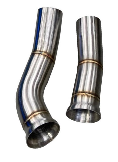 Active Autowerke M2C Resonated Connecting Pipes for Equal Length Mid Pipe – 2019+ M2 Competition
