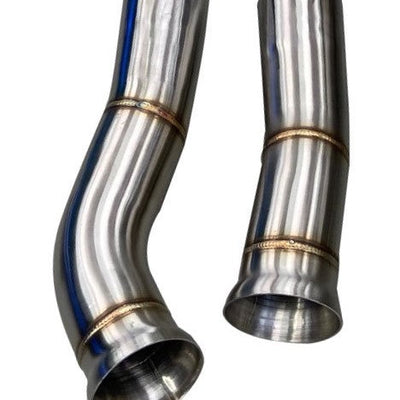 Active Autowerke M2C Resonated Connecting Pipes for Equal Length Mid Pipe – 2019+ M2 Competition