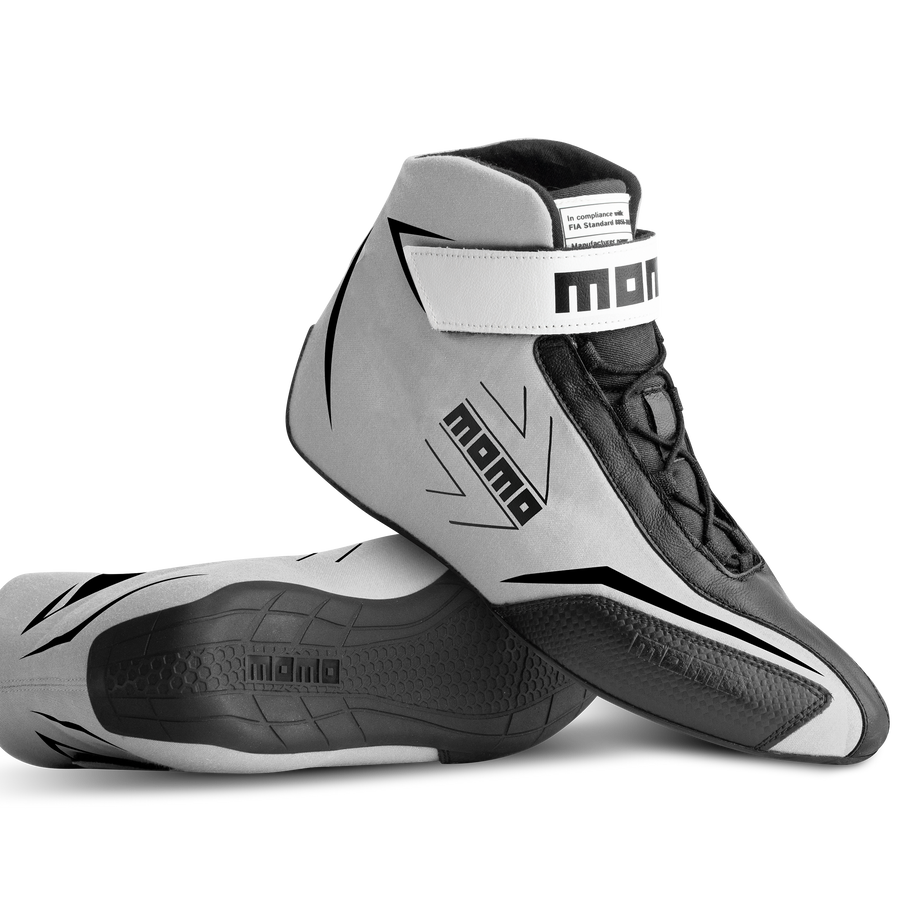 MOMO Corsa Lite Grey FIA Approved Race Boots Size 43