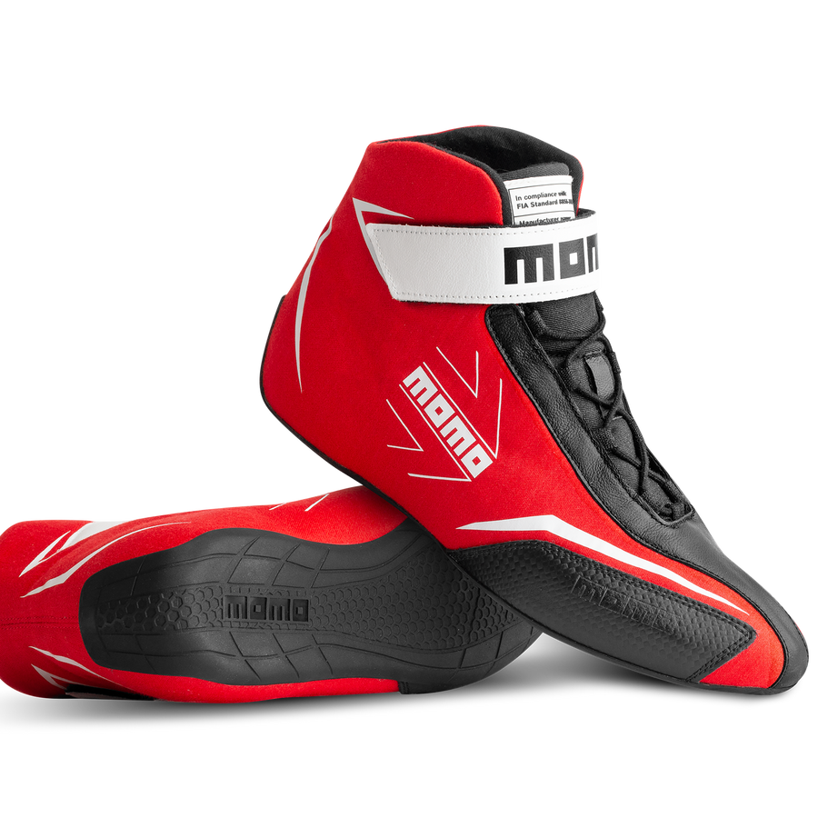 MOMO Corsa Lite Red FIA Approved Race Boots Size 44