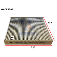 Wesfil CABIN FILTER RCA108P/RCA223P HONDA WACF5302