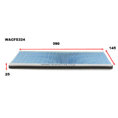 Wesfil CABIN FILTER RCA122P AUDI/VW WACF5324