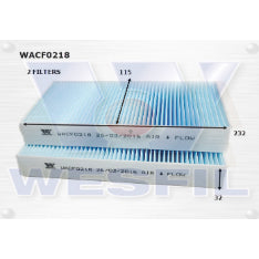 Wesfil CABIN FILTER RCA326C BMW/MINIWACF0218