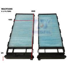 Wesfil CABIN FILTER RCA318P NISSAN WACF0265