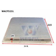 Wesfil CABIN FILTER RCA104P TOYOTA/SUBARU WACF5231