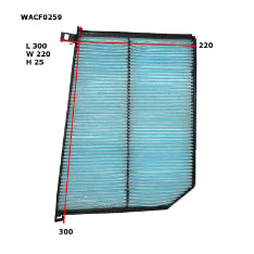 Wesfil CABIN FILTER RCA276P JAGUAR WACF0259