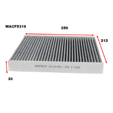 Wesfil CABIN FILTER RCA191C AUDI/VW WACF5319