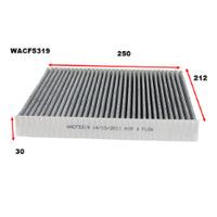 Wesfil CABIN FILTER RCA191C AUDI/VW WACF5319