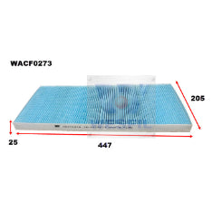 Wesfil CABIN FILTER RCA355P IVECO WACF0273