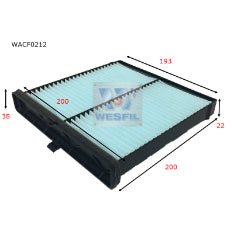 Wesfil CABIN FILTER RCA323P MAZDAWACF0212