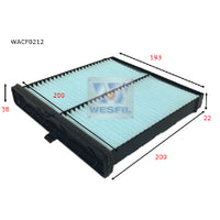 Wesfil CABIN FILTER RCA323P MAZDAWACF0212