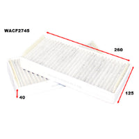 Wesfil CABIN FILTER RCA141P MERCEDES WACF2745