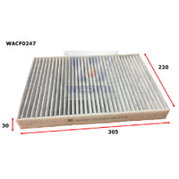 Wesfil CABIN FILTER RCA379MS AUDI/PORSCHE/VWWACF0247
