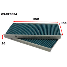 Wesfil CABIN FILTER RCA476M LEXUS/SUBARU/TOYOTA WACF0334
