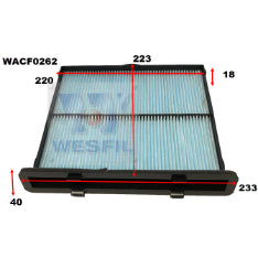Wesfil CABIN FILTER RCA411P SUBARU WACF0262