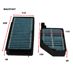Wesfil CABIN FILTER SUBARU WACF0307