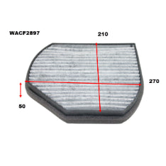 Wesfil CABIN FILTER RCA105P MERCEDES WACF2897