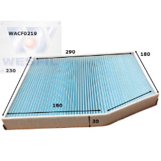 Wesfil CABIN FILTER RCA325P FORDWACF0219