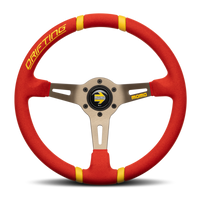 MOMO Drifting Microfiber Red 350mm Steering Wheel