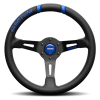 MOMO Drifting Black/Blue 330mm Steering Wheel - VDRIFT33NBLUR