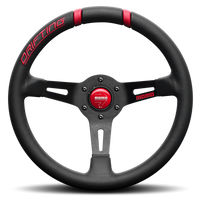 MOMO Drifting Black/Red 330mm Steering Wheel - VDRIFT33NROSL