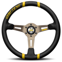 MOMO Drifting Black/Yellow 350mm Steering Wheel - VDRIFT35NEGIR