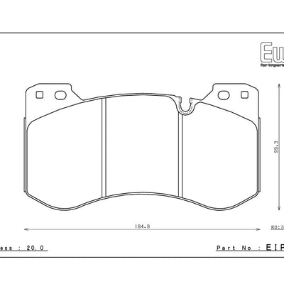 Endless CCRG Front Brake Pads -  BMW M2 G87 M3 G80 M4 G82 EIP328CCRG