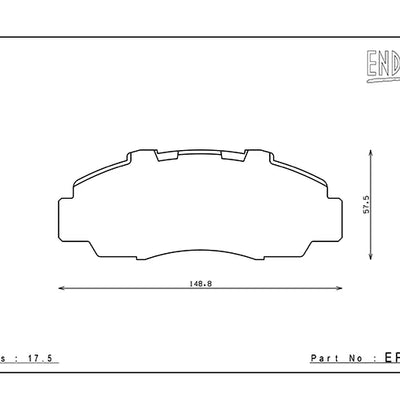 ENDLESS CCRG BRAKE PAD FRONT FOR HONDA CIVIC EK9 (TYPE-R) / NSX NA1 NA2