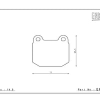 Endless MX72 Plus EP291 Rear Brake Pad – Nissan Skyline GTR/Subaru BRZ WRX/Lancer EVO/Toyota 86