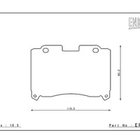 Endless CCRG EP315 Front brake pad – JZA80 ST205