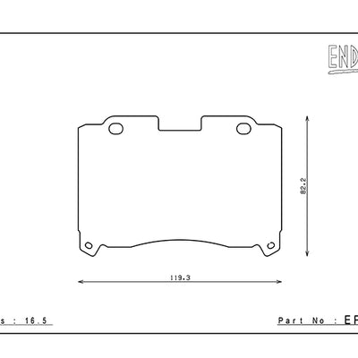 Endless CCRG EP315 Front brake pad – JZA80 ST205