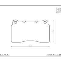 Endless MX72 Plus EP357 Front Brake Pad – Lancer EVO/WRX STI/Civic Type R/BRZ 86