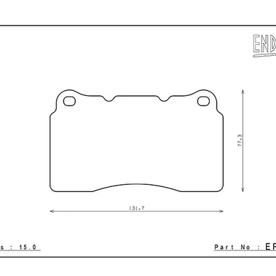Endless MX72 Plus EP357 Front Brake Pad – Lancer EVO/WRX STI/Civic Type R/BRZ 86