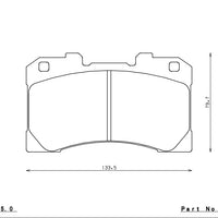 Endless MX72 Plus EP558 Front brake Pads – LBX Morizo RR GAYA16 GR Yaris GXPA16 GR Corolla GZEA14H