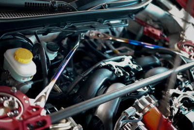 APEXi - Ti V-Bar Cowl Brace (Titanium V Bar) - Toyota GR86 / Subaru BRZ (2022+), Toyota 86 / Subaru BRZ (2013~2021)