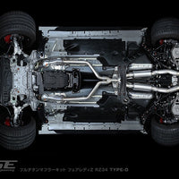 RSE FULL TITANIUM MUFFLER EXHAUST TYPE-D FOR NISSAN FAIRLADY 400Z RZ34 VR30 RB6090-NS21D