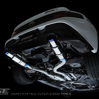 RSE FULL TITANIUM MUFFLER EXHAUST TYPE-D FOR NISSAN FAIRLADY 400Z RZ34 VR30 RB6090-NS21D