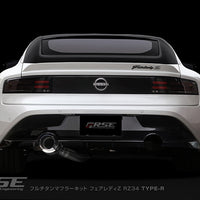 RSE FULL TITANIUM MUFFLER EXHAUST TYPE-R FOR NISSAN FAIRLADY Z RZ34 VR30 RB6090-NS21C