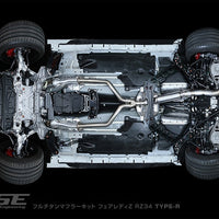 RSE FULL TITANIUM MUFFLER EXHAUST TYPE-R FOR NISSAN FAIRLADY Z RZ34 VR30 RB6090-NS21C