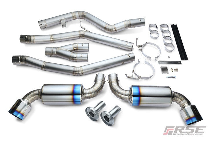 RSE FULL TITANIUM MUFFLER EXHAUST TYPE-D FOR TOYOTA GR SUPRA B58 RB6090-TY06B