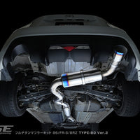 RSE FULL TITANIUM MUFFLER EXHAUST KIT TYPE-80 VER2 FOR TOYOTA GR86 ZN8 ZN6 SUBARU BRZ ZD8 ZC6 RB6090-SB05A