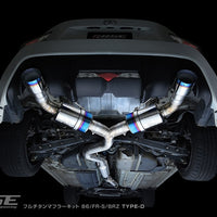 RSE FULL TITANIUM MUFFLER EXHAUST KIT TYPE-D FOR TOYOTA GR86 ZN8 SUBARU BRZ ZD8 TOYOTA 86 ZN6 SUBARU BRZ ZC6 RB6090-SB05B