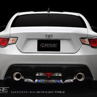 RSE FULL TITANIUM MUFFLER EXHAUST KIT TYPE-D FOR TOYOTA GR86 ZN8 SUBARU BRZ ZD8 TOYOTA 86 ZN6 SUBARU BRZ ZC6 RB6090-SB05B