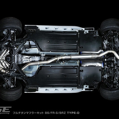 RSE FULL TITANIUM MUFFLER EXHAUST KIT TYPE-D FOR TOYOTA GR86 ZN8 SUBARU BRZ ZD8 TOYOTA 86 ZN6 SUBARU BRZ ZC6 RB6090-SB05B