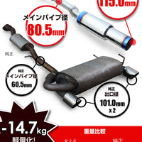 RSE FULL TITANIUM MUFFLER EXHAUST FOR NISSAN SKYLINE V35 COUPE VQ35 RB6090-NS04G