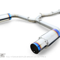 RSE FULL TITANIUM MUFFLER EXHAUST TYPE-D FOR SUBARU WRX STI GV VA EJ20 EJ25 FA20DIT RB6090-SB02D
